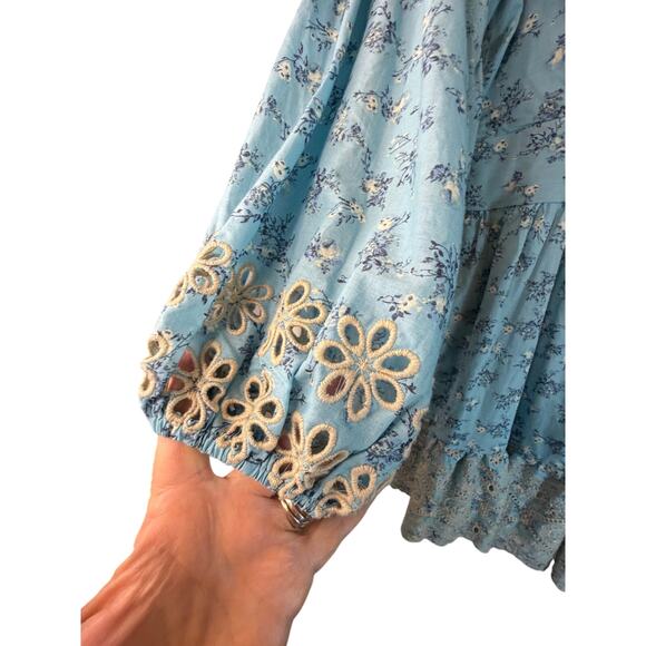 A Collective Story Blue Floral Dress - Size XL - Picture 9 of 11